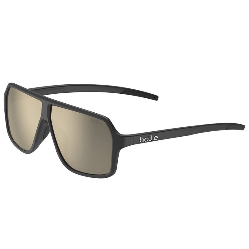 GAFAS BOLLE PRIME NEGRO MATE LENTE TNS ORO