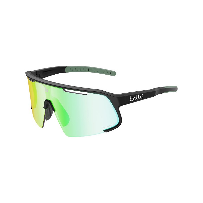 GAFAS BOLLE SPEEDCHASER NEGRO MATE LENTE PHANTOM VERDE CLARO FOTOCROMATICA