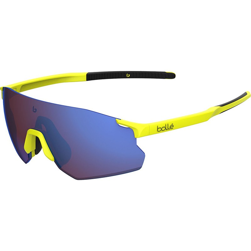 GAFAS BOLLE ICARUS AMARILLO FLUOR MATE LENTE MARRON AZUL