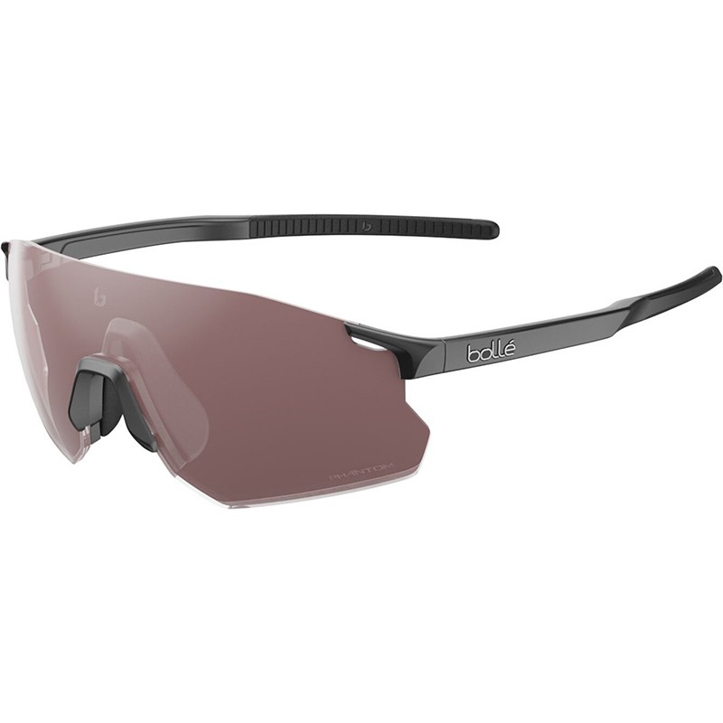 GAFAS BOLLE ICARUS NEGRO MATE LENTE PHANTOM VERMELLON NEGRO