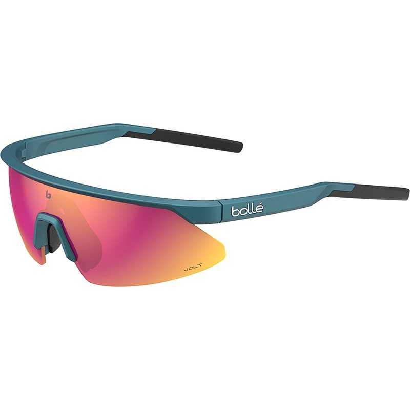 GAFAS BOLLE MICRO EDGE CREATOR AZUL METALICO LENTE VOLT RUBI