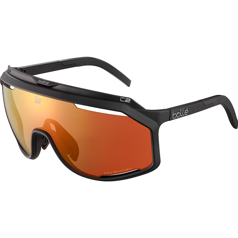 GAFAS BOLLE CHRONOSHIELD NEGRO MATE LENTE PHANTOM MARRON ROJO/FOTOCROMATICA