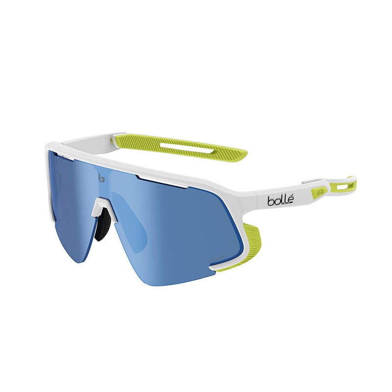 GAFAS BOLLE WINDCHASER BLANCO MATE AMARILLO FLUO LENTE VOLT+ OFFSHORE POLARIZADO