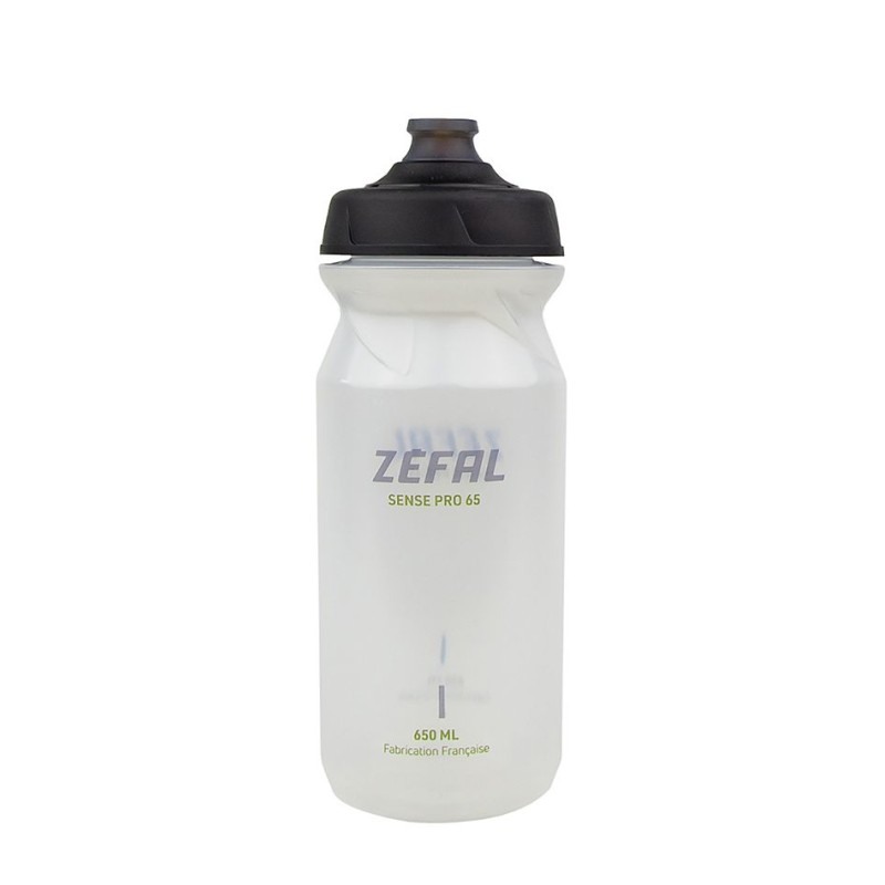 BIDON ZEFAL SENSE PRO 65 NEGRO TRANSPARENTE/GRIS/VERDE 650 ml