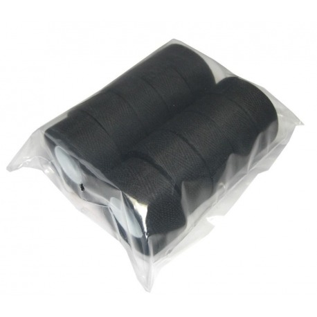 Cinta textil para manillar Tressorex negro, bolsa plástica con 10 unidades