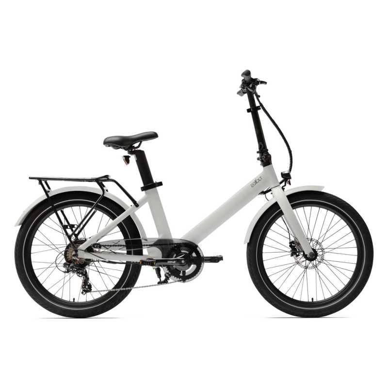 bicicleta eléctrica plegable EOVOLT EVENING 24" 7 SPEED GRIS LUNA