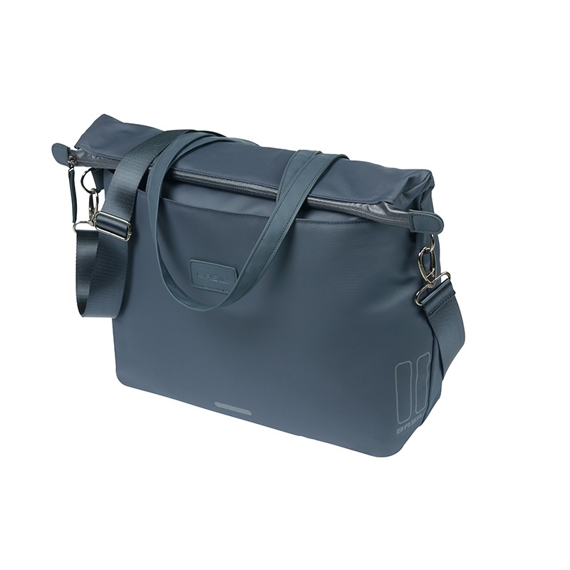 BOLSA BASIL MANHATTAN COM.HOOK-ON 12L IMPER.AZ.MAR