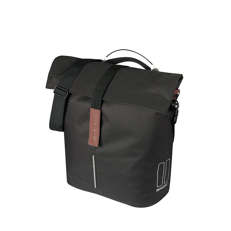 BOLSA BASIL CITY SHOPPER MIK 14-16L POLIESTER NEGR