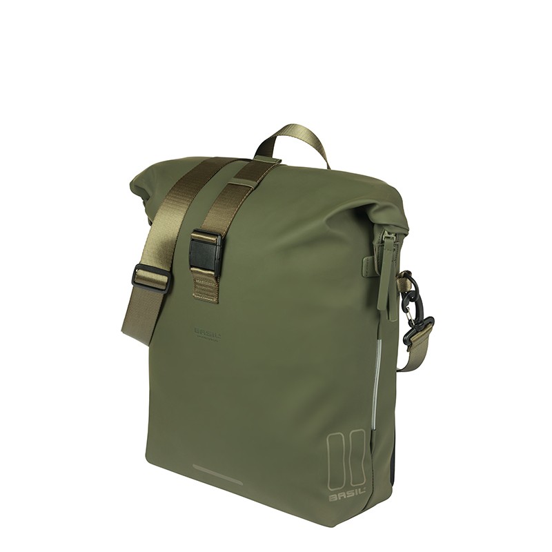 BOLSA BASIL SOHO MIK 17L IMPERMEABLE POLIURE.VERDE