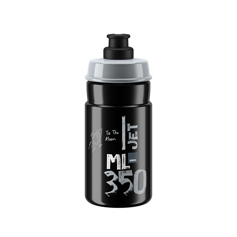 BIDON ELITE JET NEGRO/LOGO GRIS 350 ml