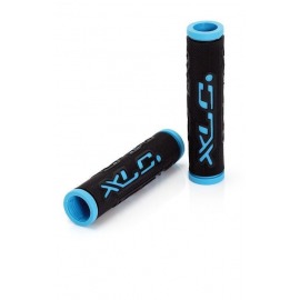 XLC Bar Grips 'Dual Colour' GR-G07 negro/azul, 125 mm
