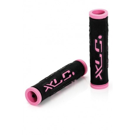 XLC Bar Grips 'Dual Colour' ne./fucsia 125 mm