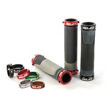 XLC Bar Grips 'Ringo' GR-S05 negro/gris 130 mm