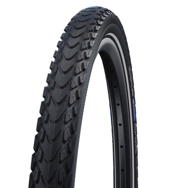 CUBIERTA SCHWALBE MARATHON MONDIAL PRO 28x2.25 HS630 EVO V-GUARD ADDIX PLEGABLE NEGRO REFLEC. 57-622