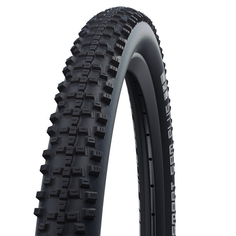 CUBIERTA SCHWALBE SMART SAM PLUS 28x1.60/700x40C HS624 PERF DD GREENGUARD ADDIX RIGIDA NEGRO REFLECTANTE 42-622