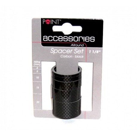 Set Spacer A-Head 1 1/8 carbono 3/5/10/15/20mm