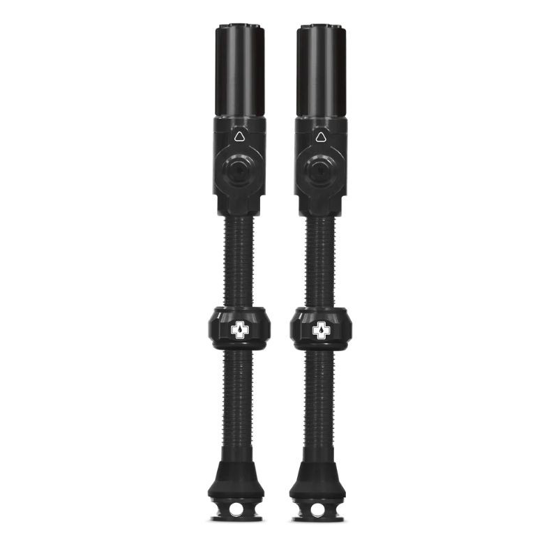 JUEGO DE VALVULAS MUC-OFF BIG BORE HYBRID TUBELESS XL 60 mm ALUMINIO NEGRO