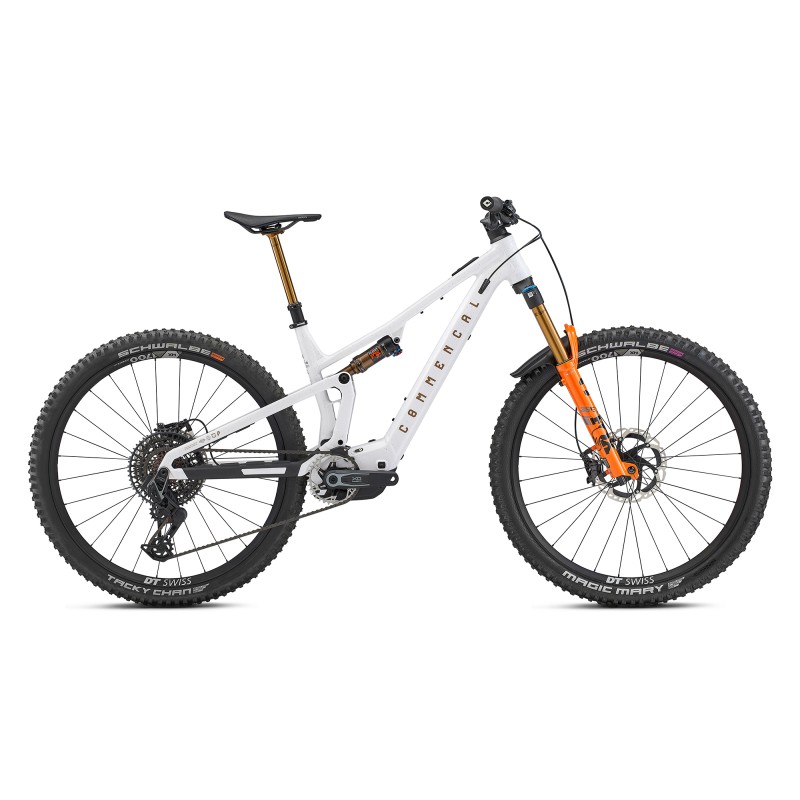 bicicleta eléctrica COMMENCAL T.E.M.P.O. POWER SIGNATURE GLITTERY WHITE