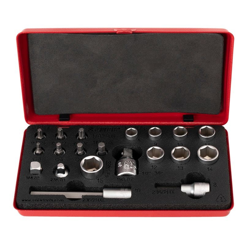 KIT DE LLAVES UNIOR ALLEN/TORX Y LLAVES DE VASO